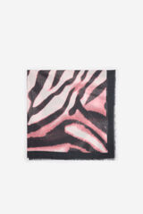 Milano Pa&ntilde;uelo estampado animal Marr&oacute;n Oscuro