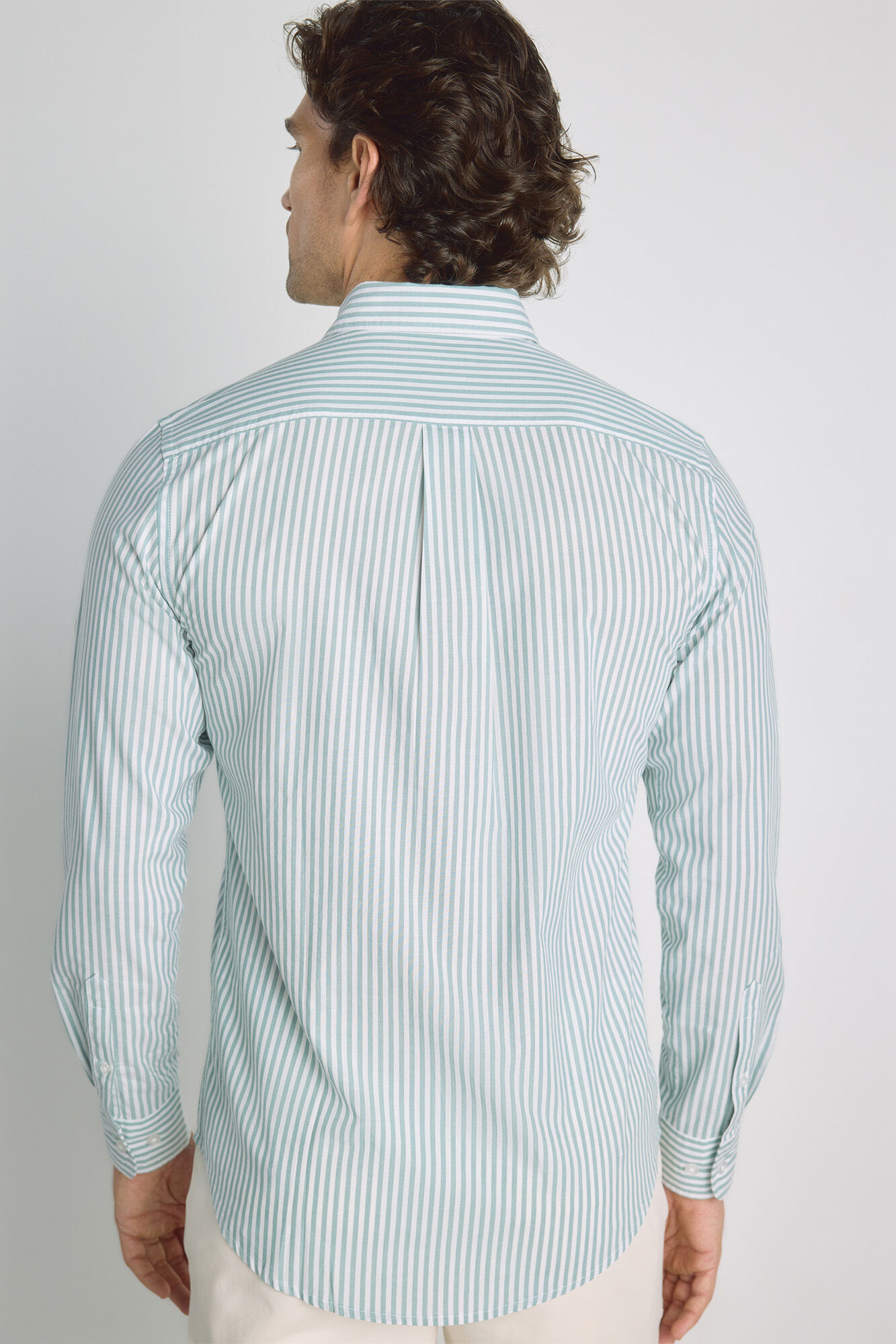 Milano Camisa de rayas manga larga Azul
