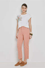 Milano Pantal&oacute;n de mezclilla de color Rosa