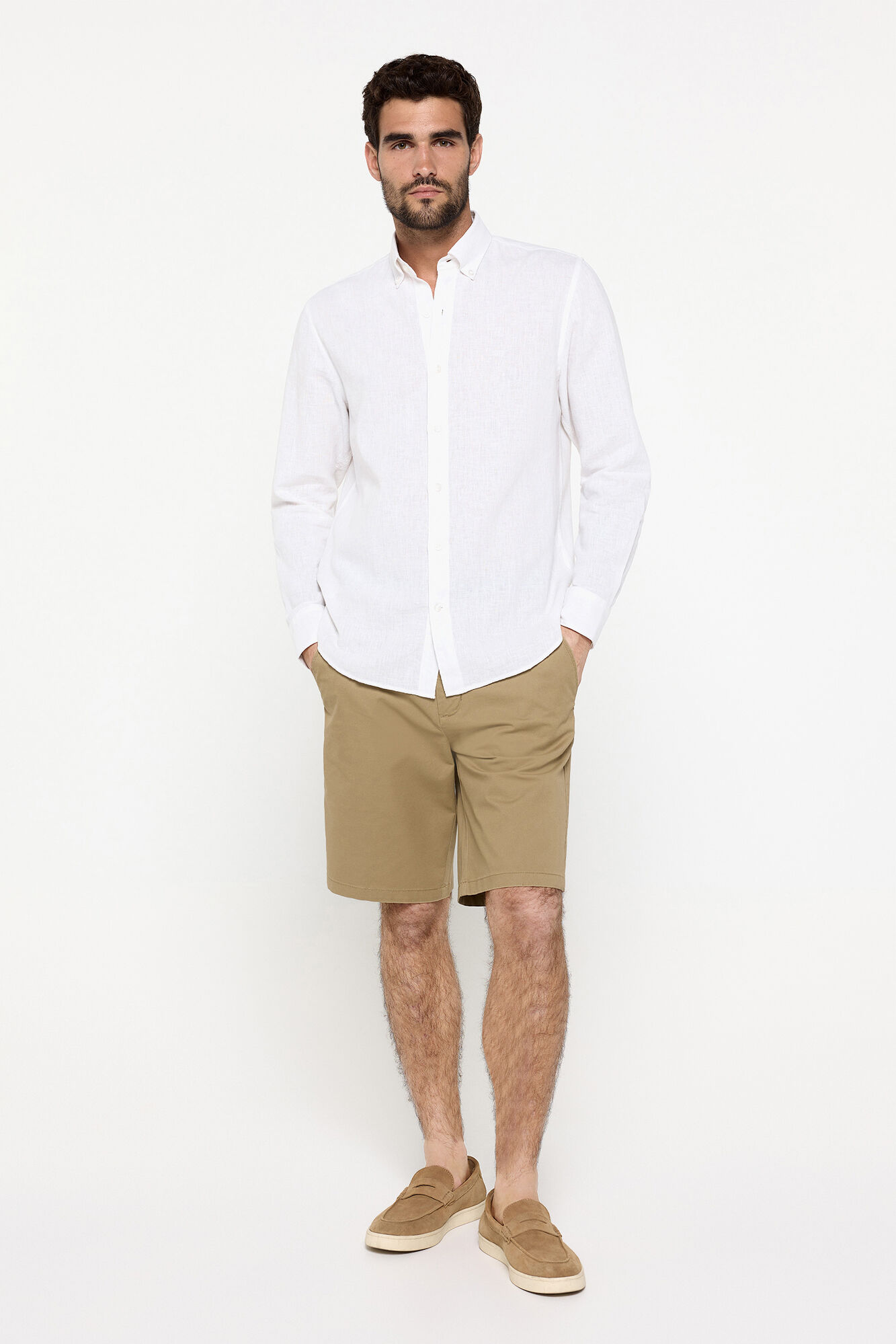 Pedro del Hierro Bermuda B&aacute;sica Lisa.