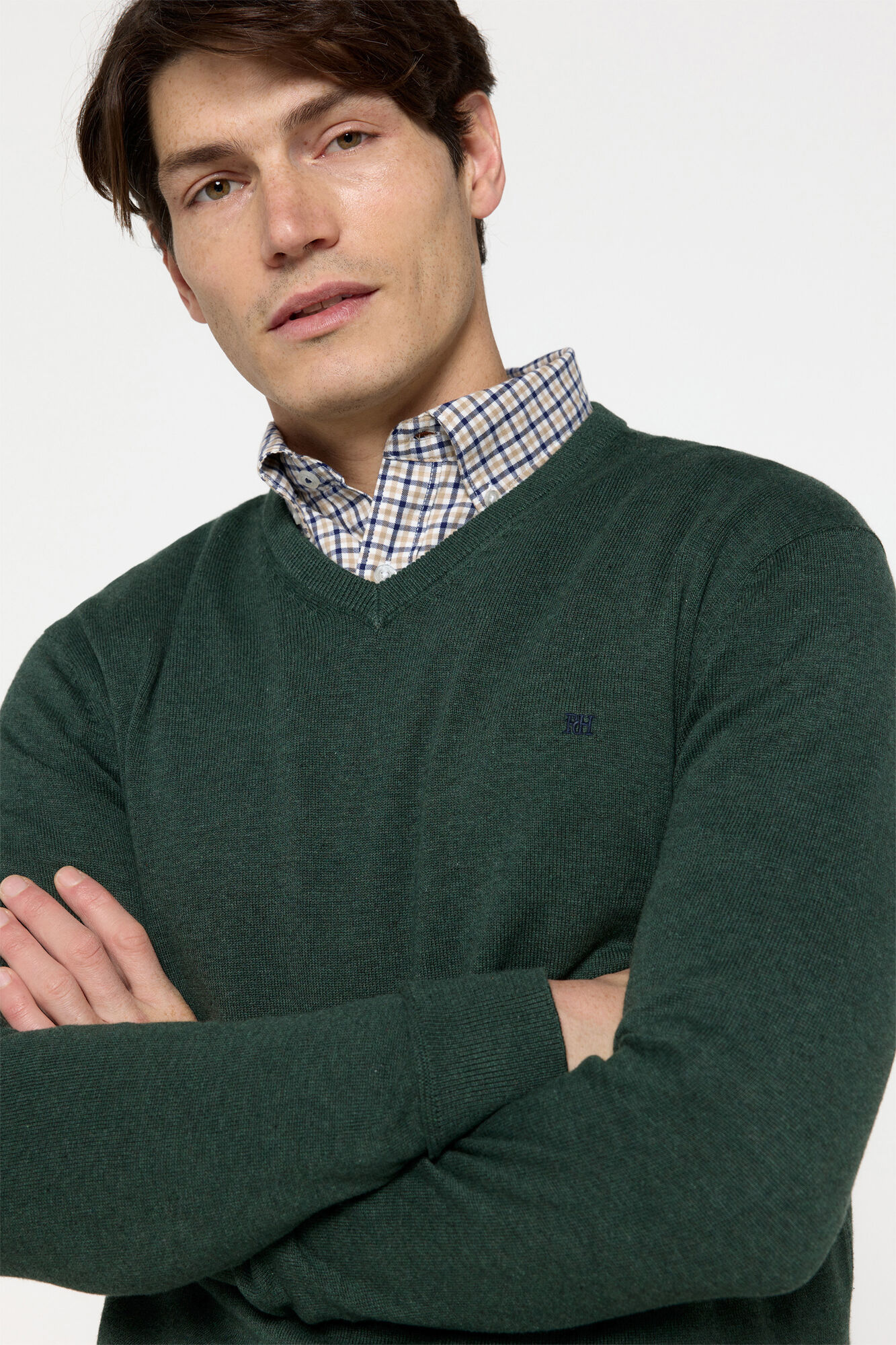 Pedro del Hierro Jersey B&aacute;sico Cuello Pico Pedro del Hierro