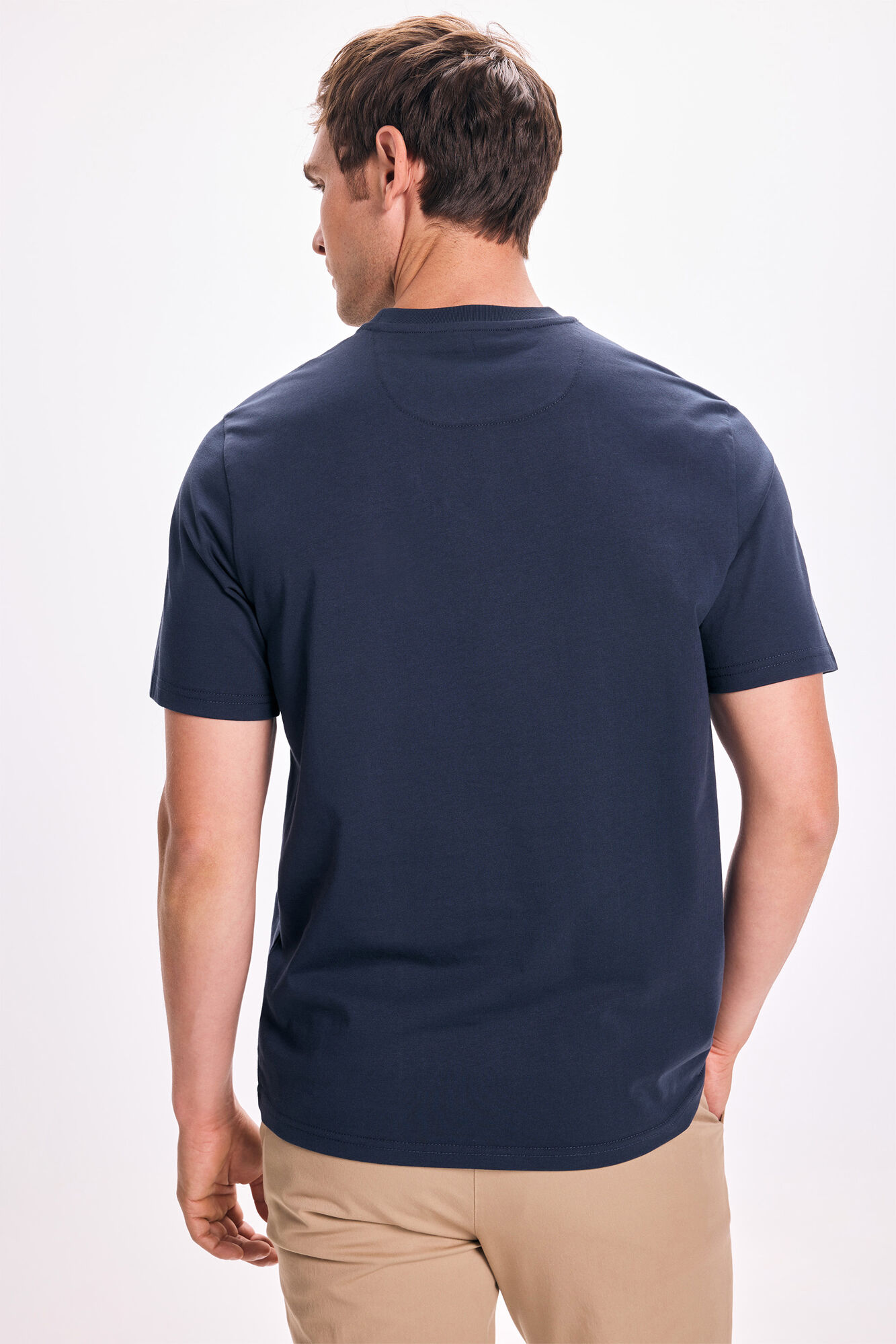 Pedro del Hierro Playera con orillo PDH Navy