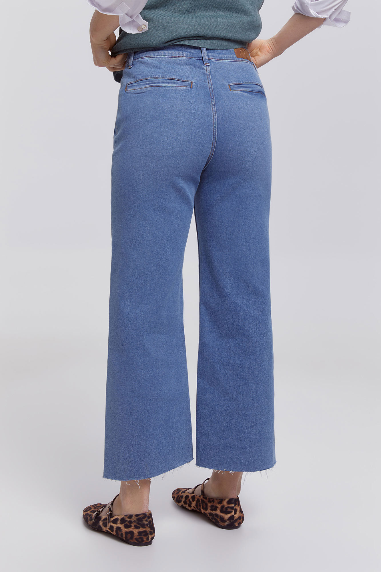 Milano Denim crop Azul Claro
