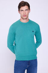 Springfield Jersey b&aacute;sico de cuello redondo  Verde