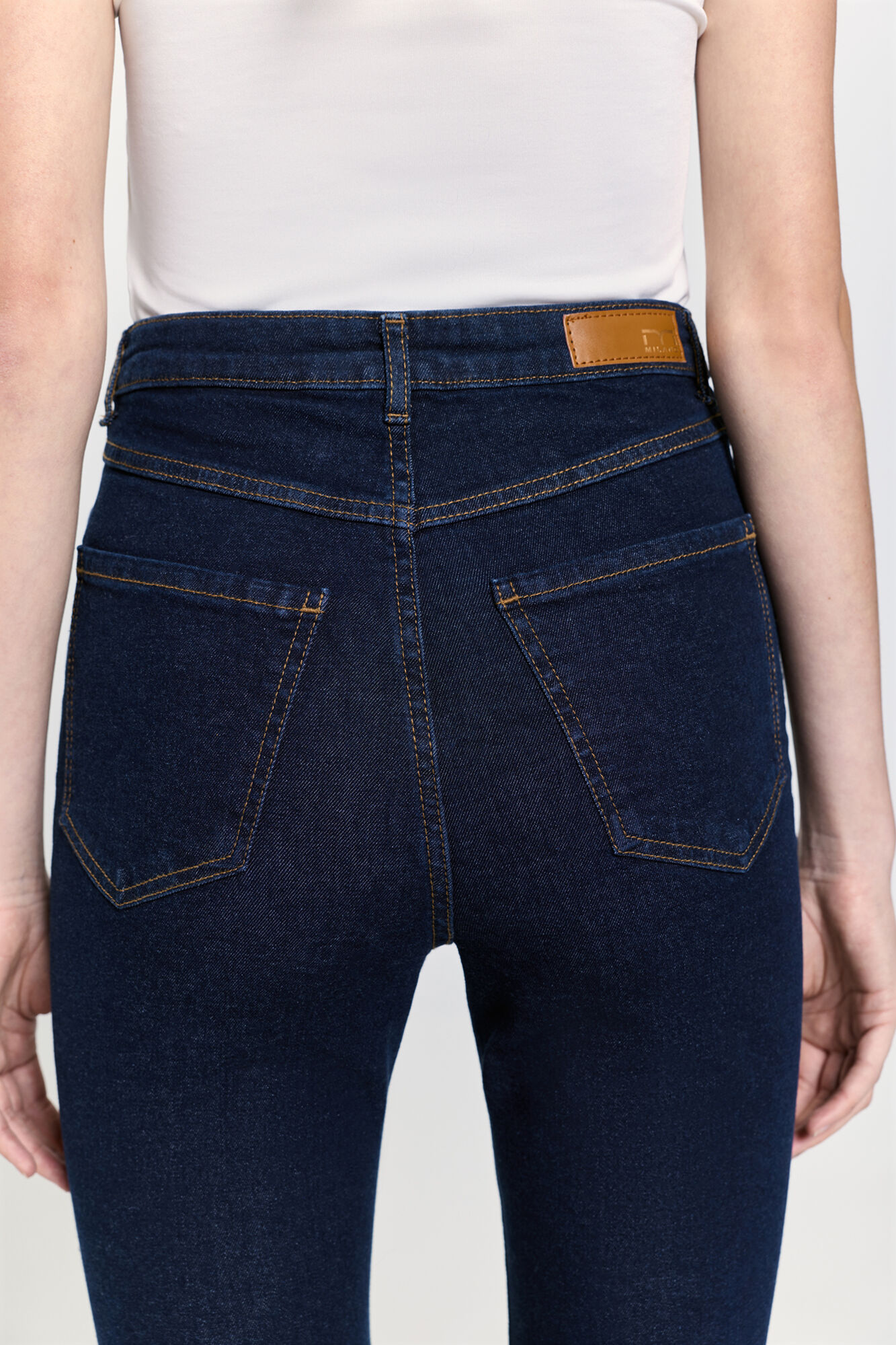 Milano Jeans de tiro alto Azul Oscuro