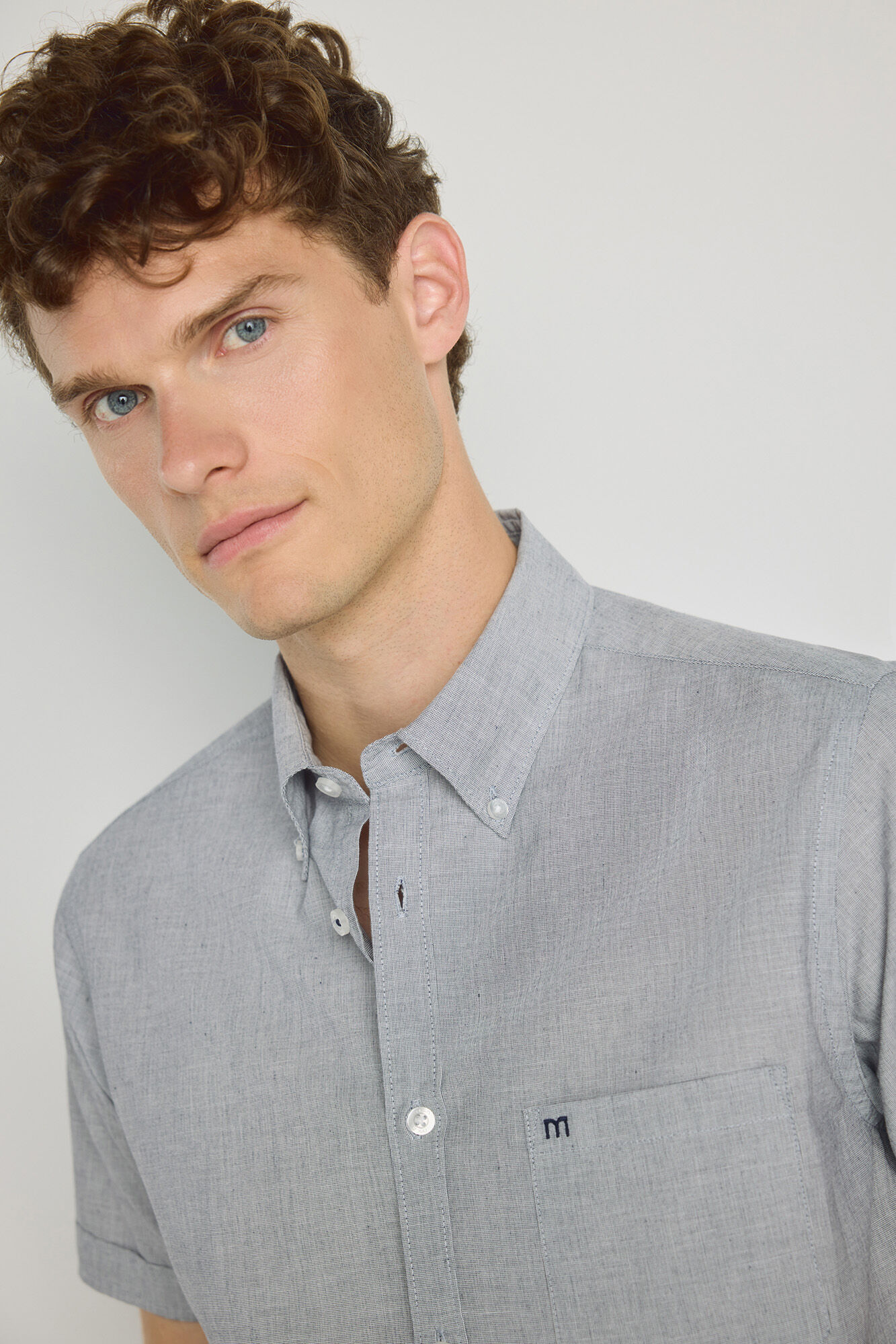 Milano Camisa lisa de manga corta
