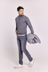 Milano Pantal&oacute;n slim fit de mezclilla Gris