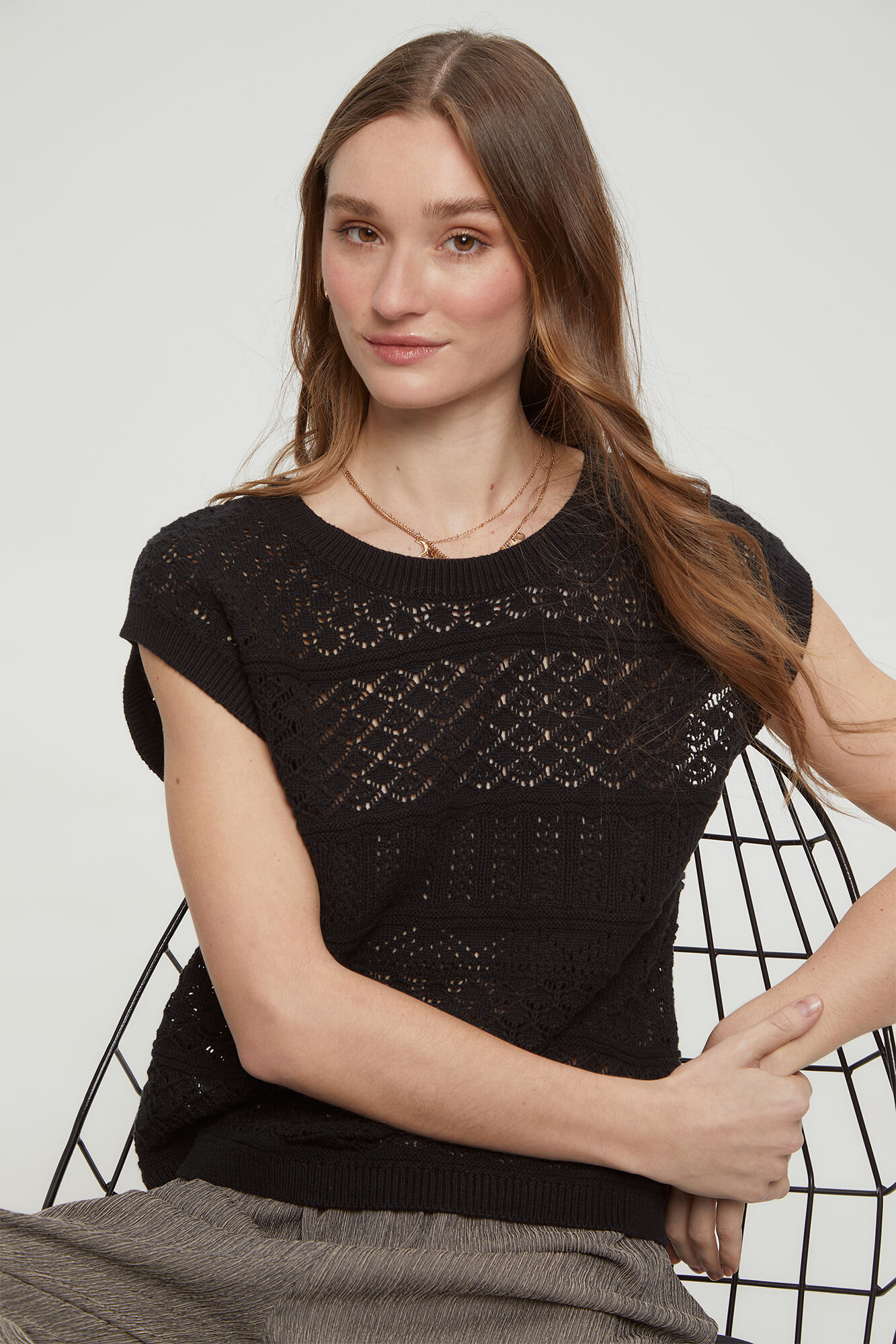 Milano Top chaleco crochet