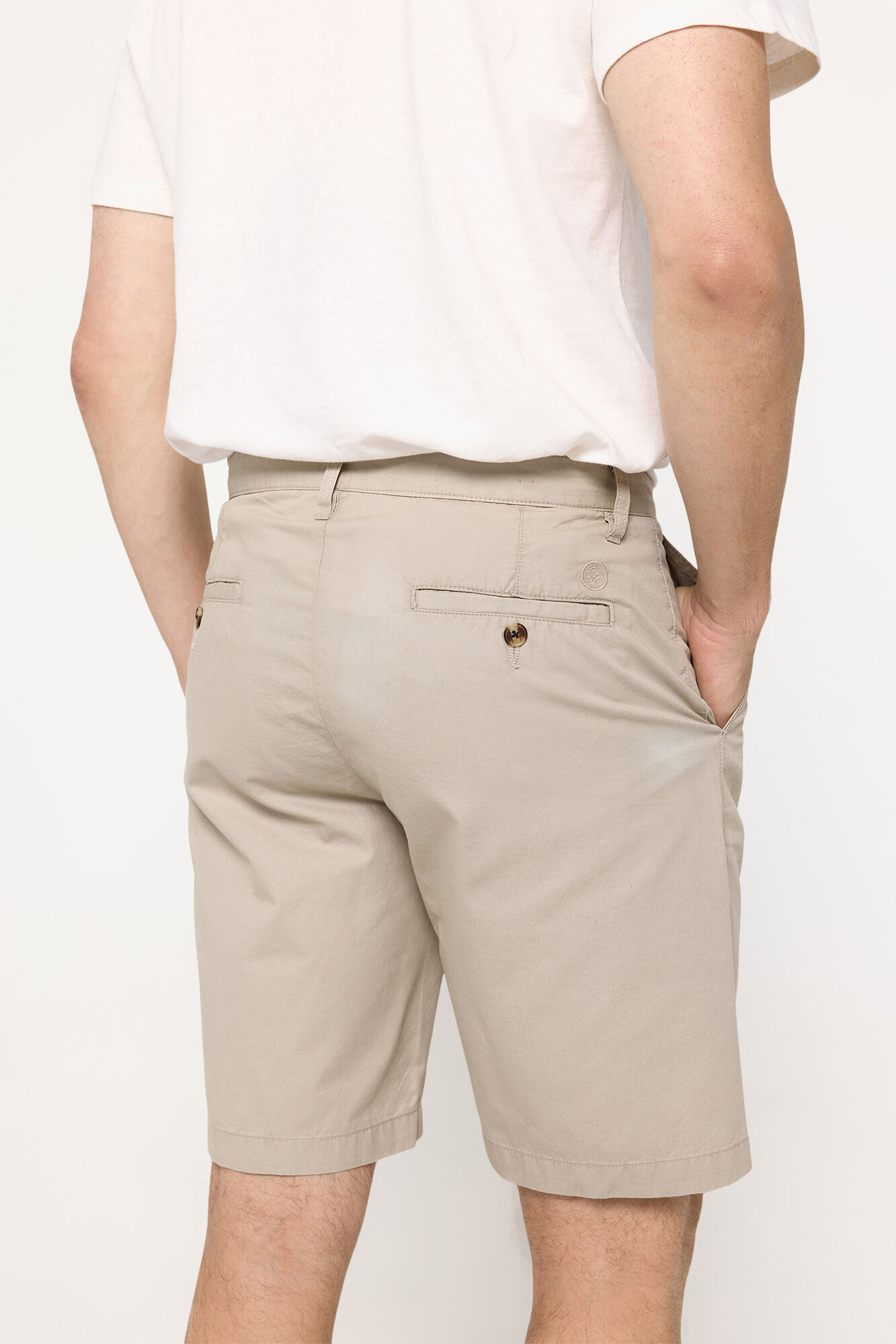 Springfield Bermuda b&aacute;sica lisa Springfield Beige