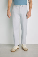 Milano Pantal&oacute;n chino regular fit Gris Claro