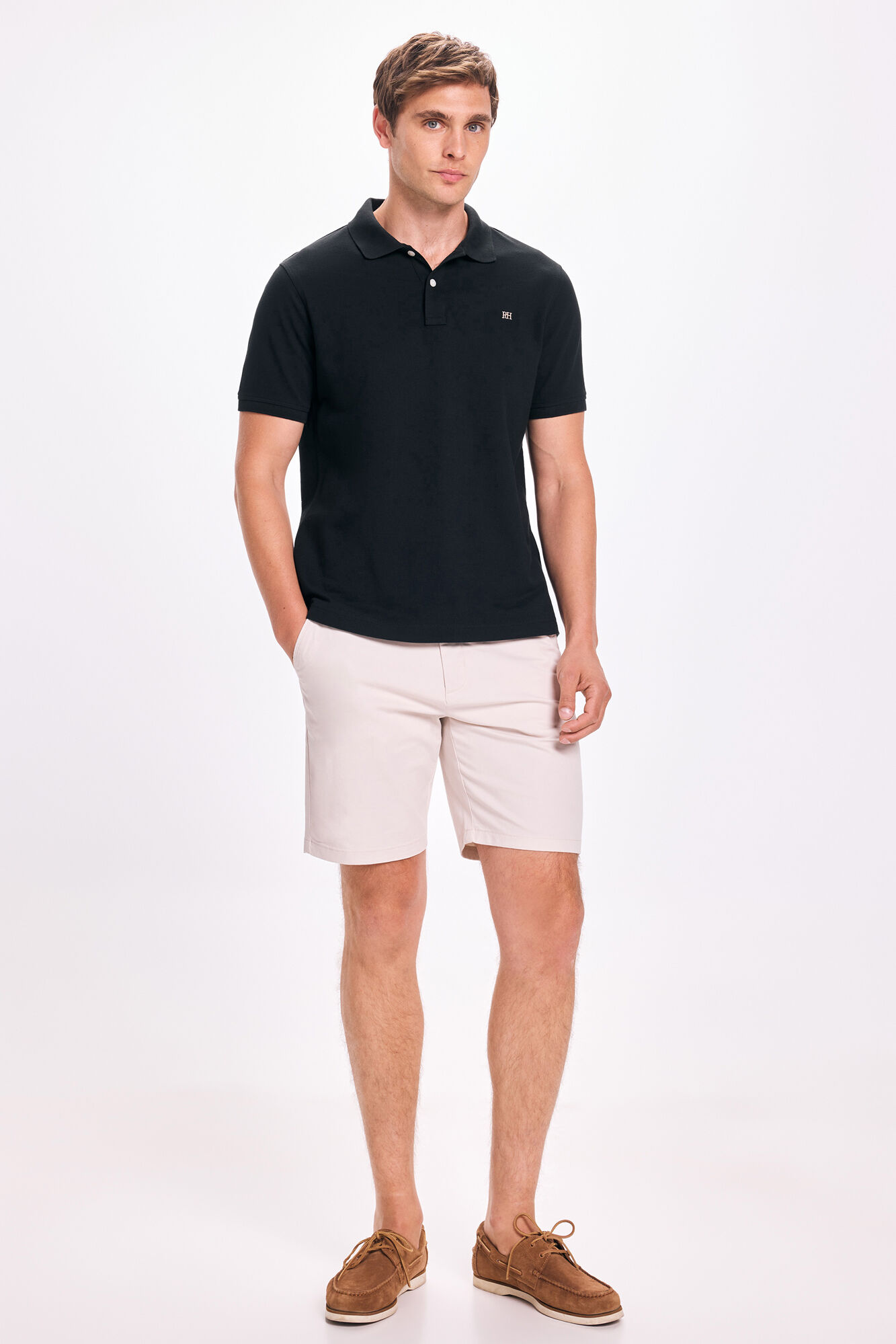 Pedro del Hierro Polo b&aacute;sico PDH Negro