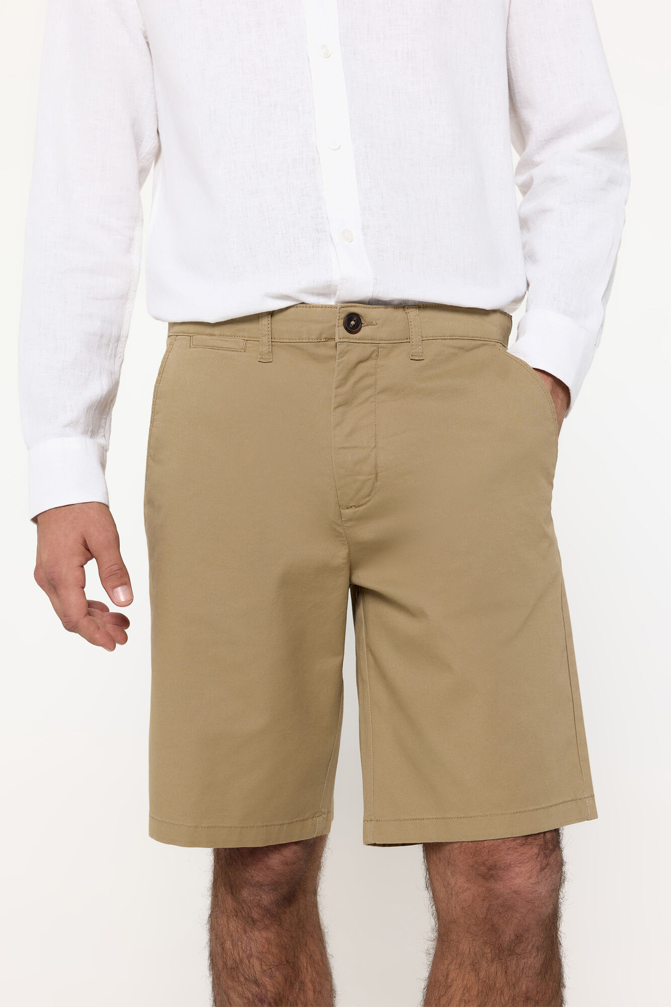 Pedro del Hierro Bermuda B&aacute;sica Lisa.