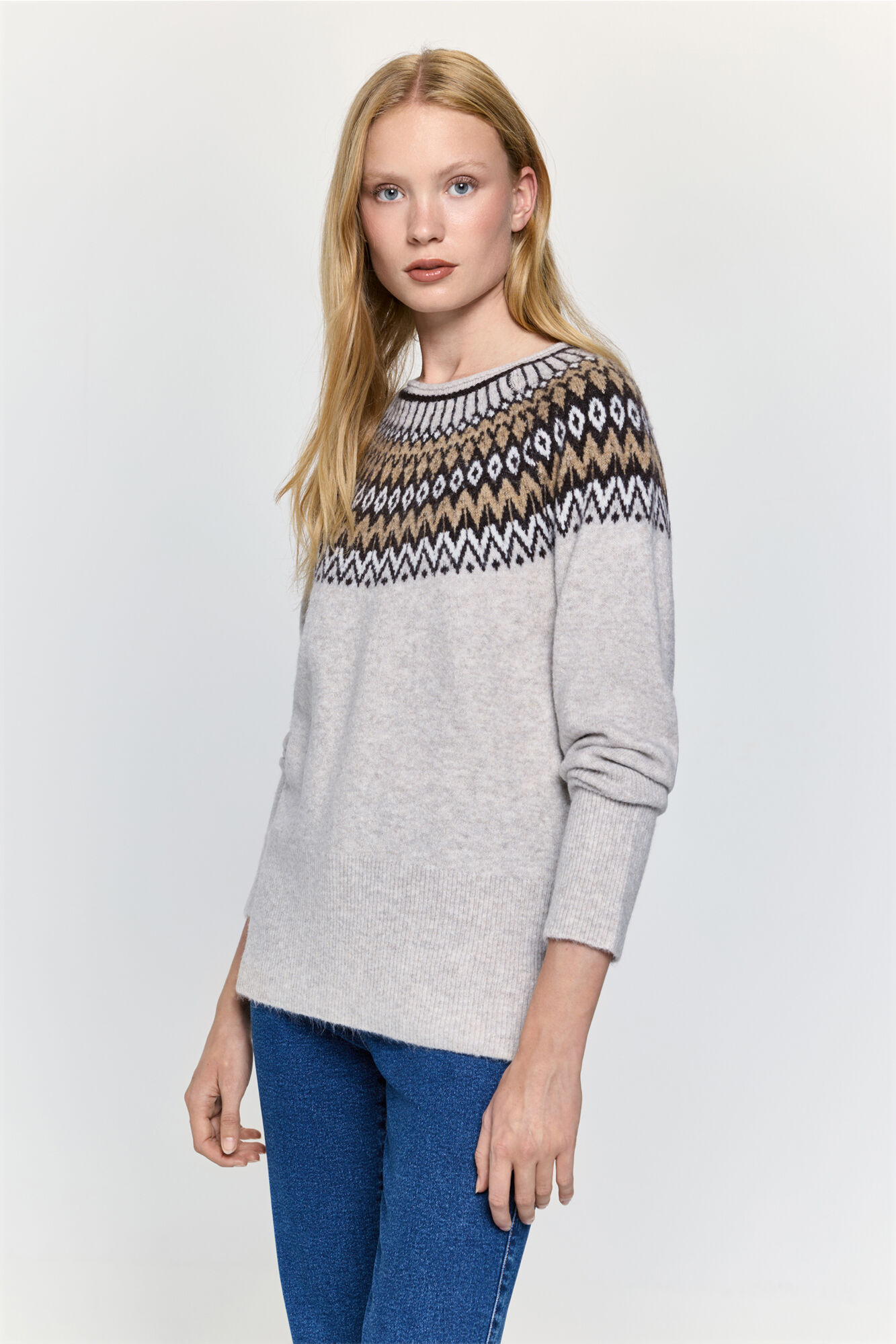 Milano Tejido jersey con cuello