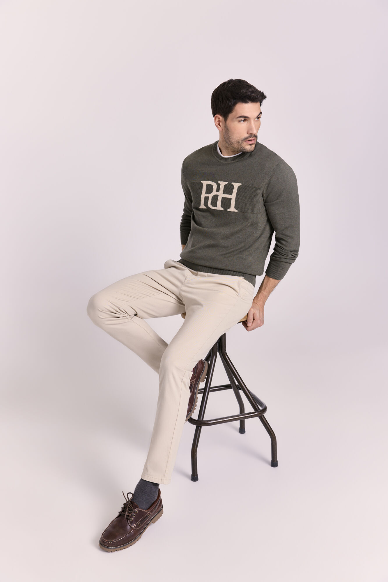 Pedro del Hierro Su&eacute;ter cuello redondo ajustado