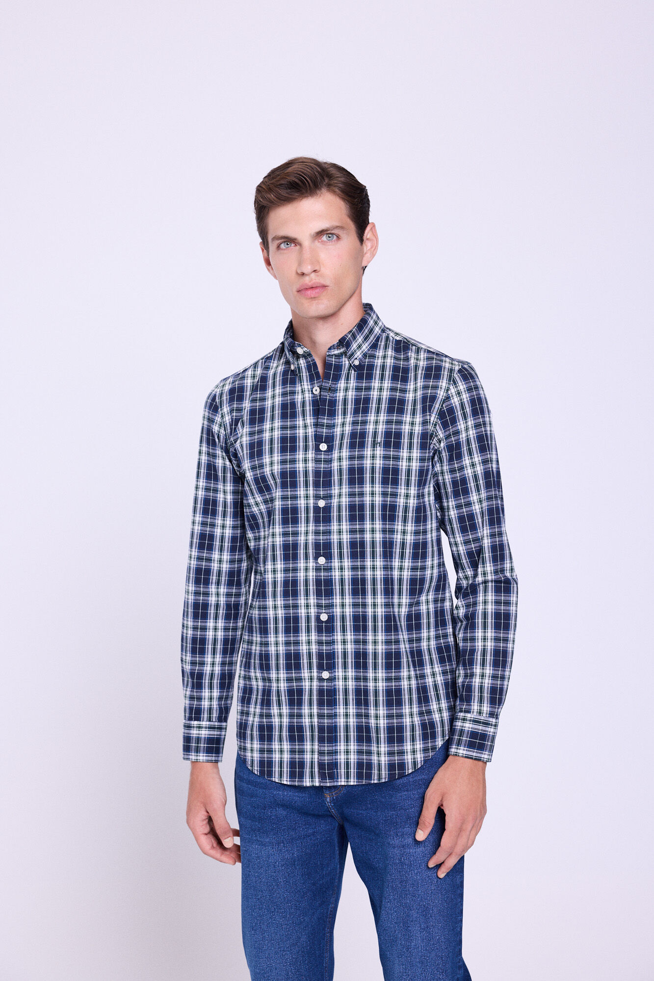Milano Camisa a cuadros de corte relajado