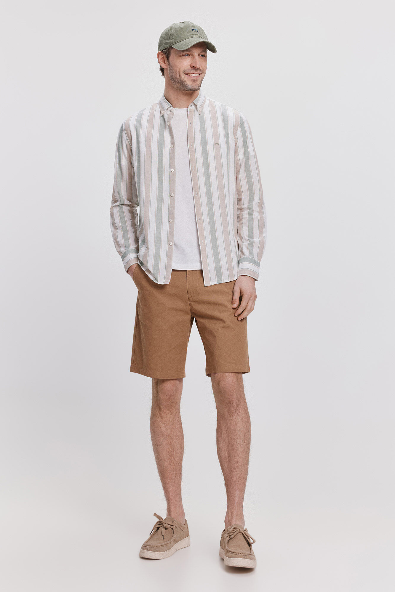 Milano Camisa Slub Rayas