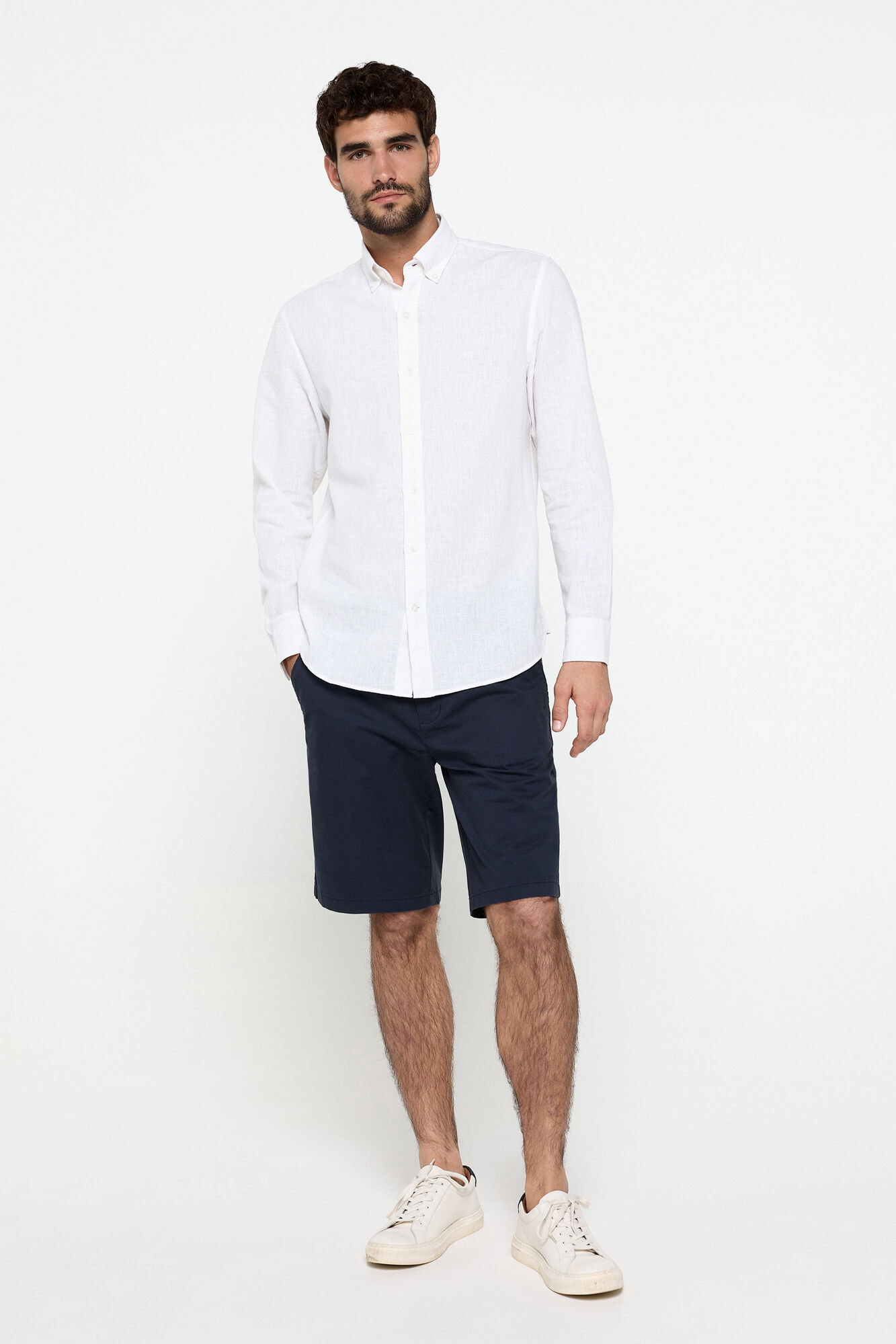 Pedro del Hierro Bermuda B&aacute;sica Lisa.