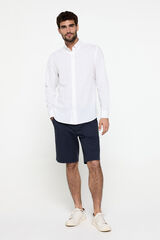 Pedro del Hierro Bermuda B&aacute;sica Lisa. Navy
