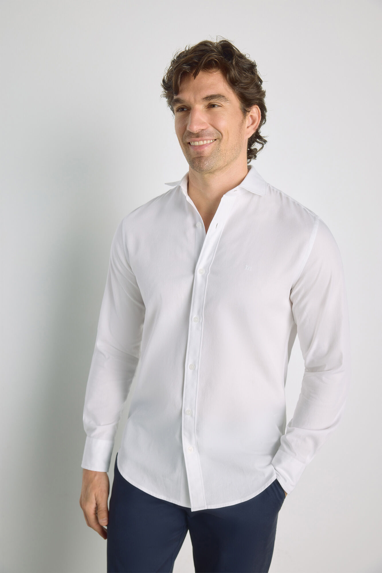 Milano Camisa lisa de manga larga
