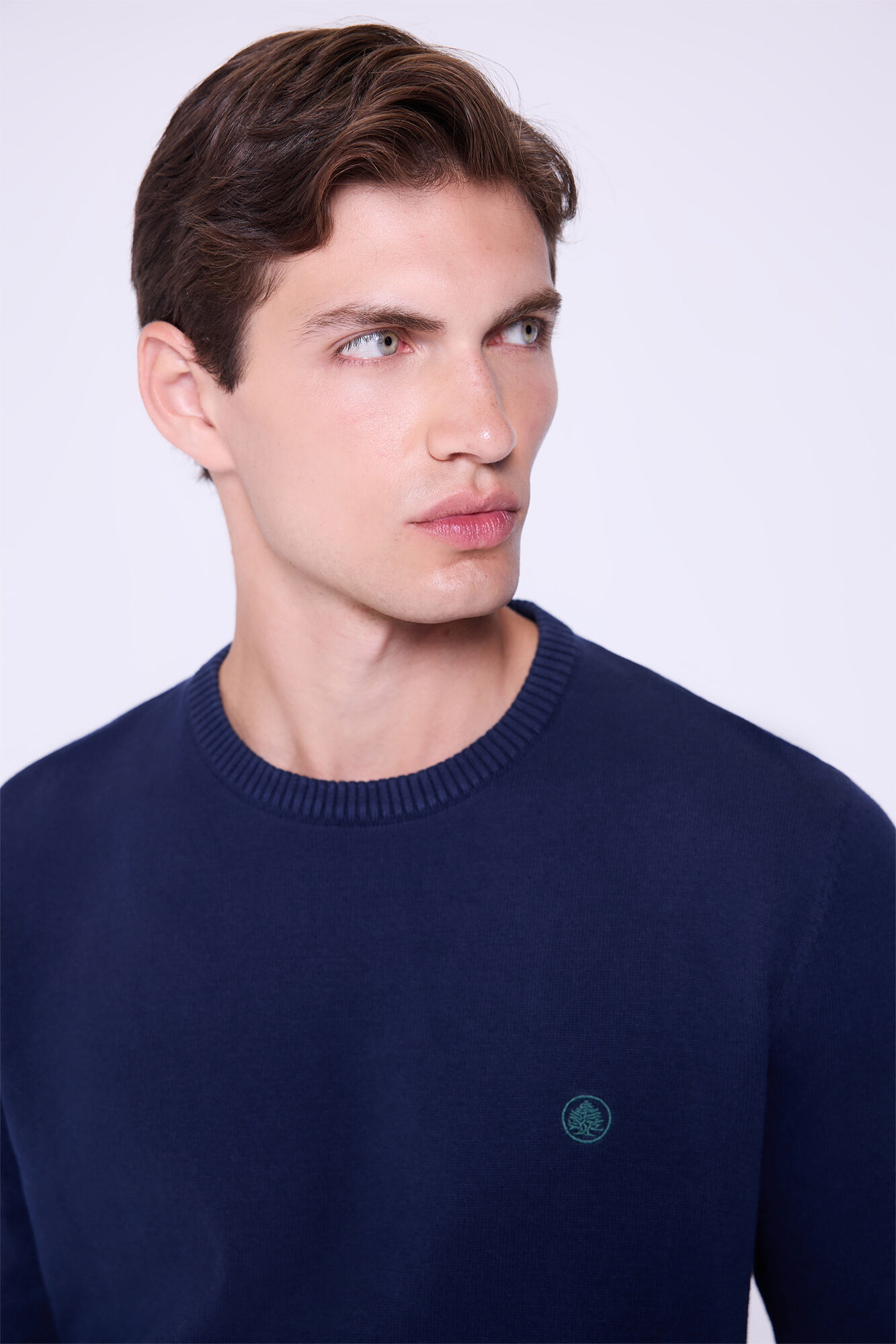 Springfield Jersey b&aacute;sico de cuello redondo  Navy