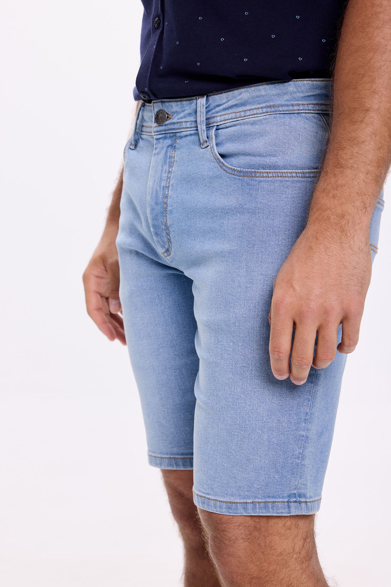 Milano Bermudas de denim ajustadas