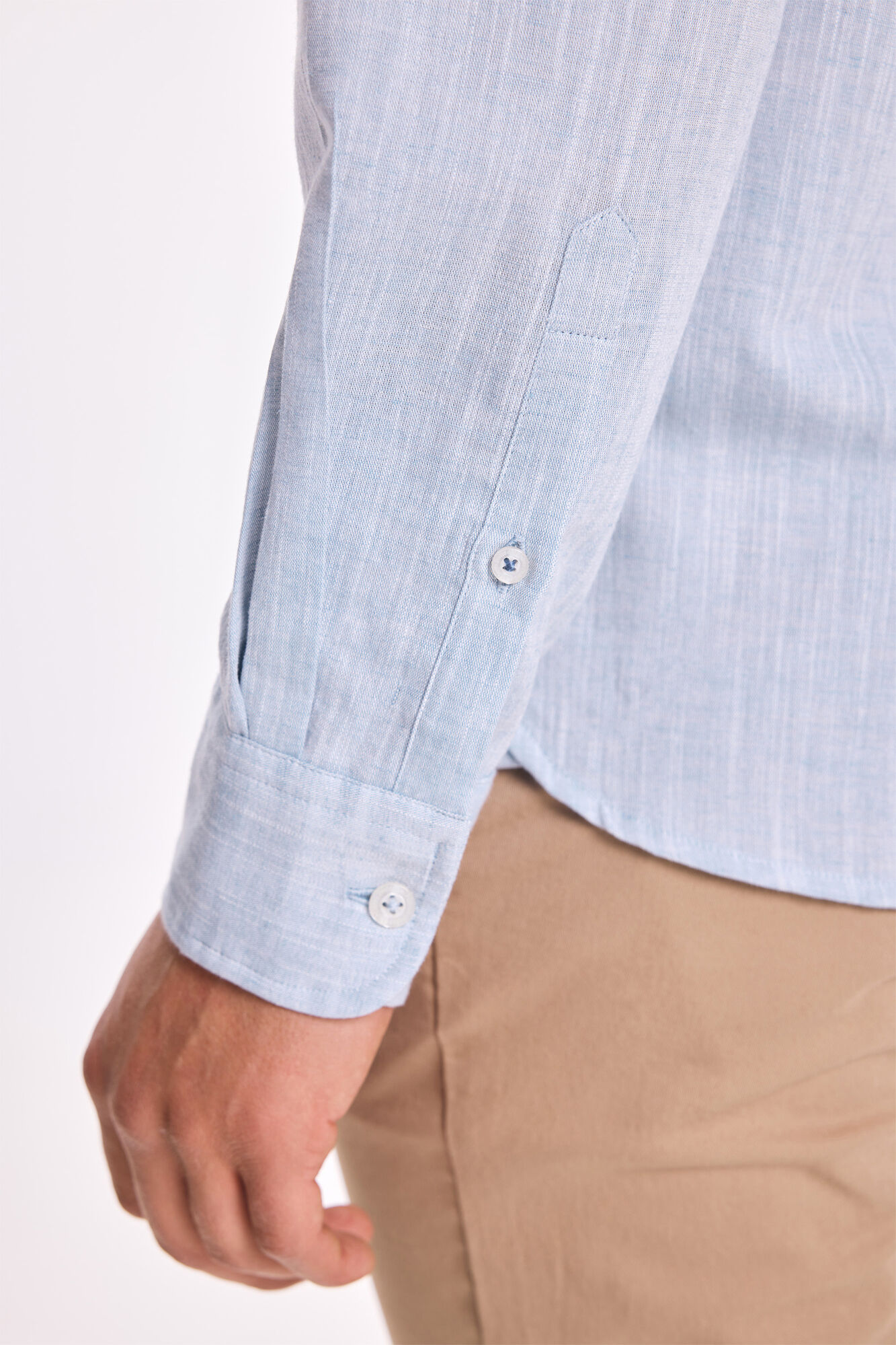 Pedro del Hierro Camisa de lino Pedro Del Hierro Azul