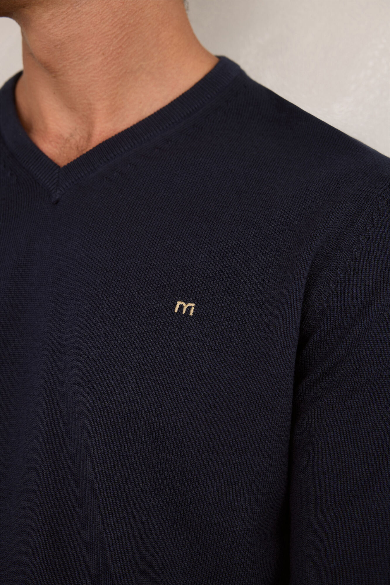 Milano Jersey b&aacute;sico en pico Navy