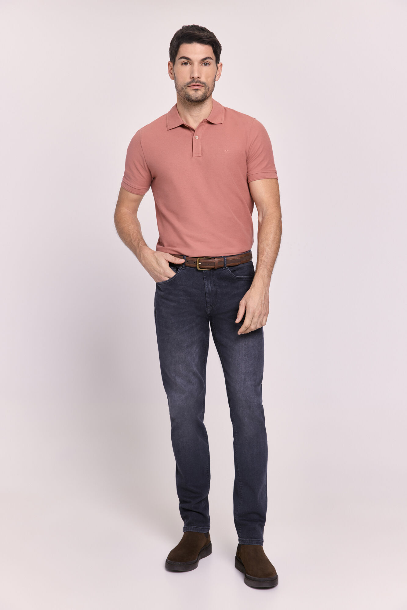 Milano Pantal&oacute;n regular fit de mezclilla