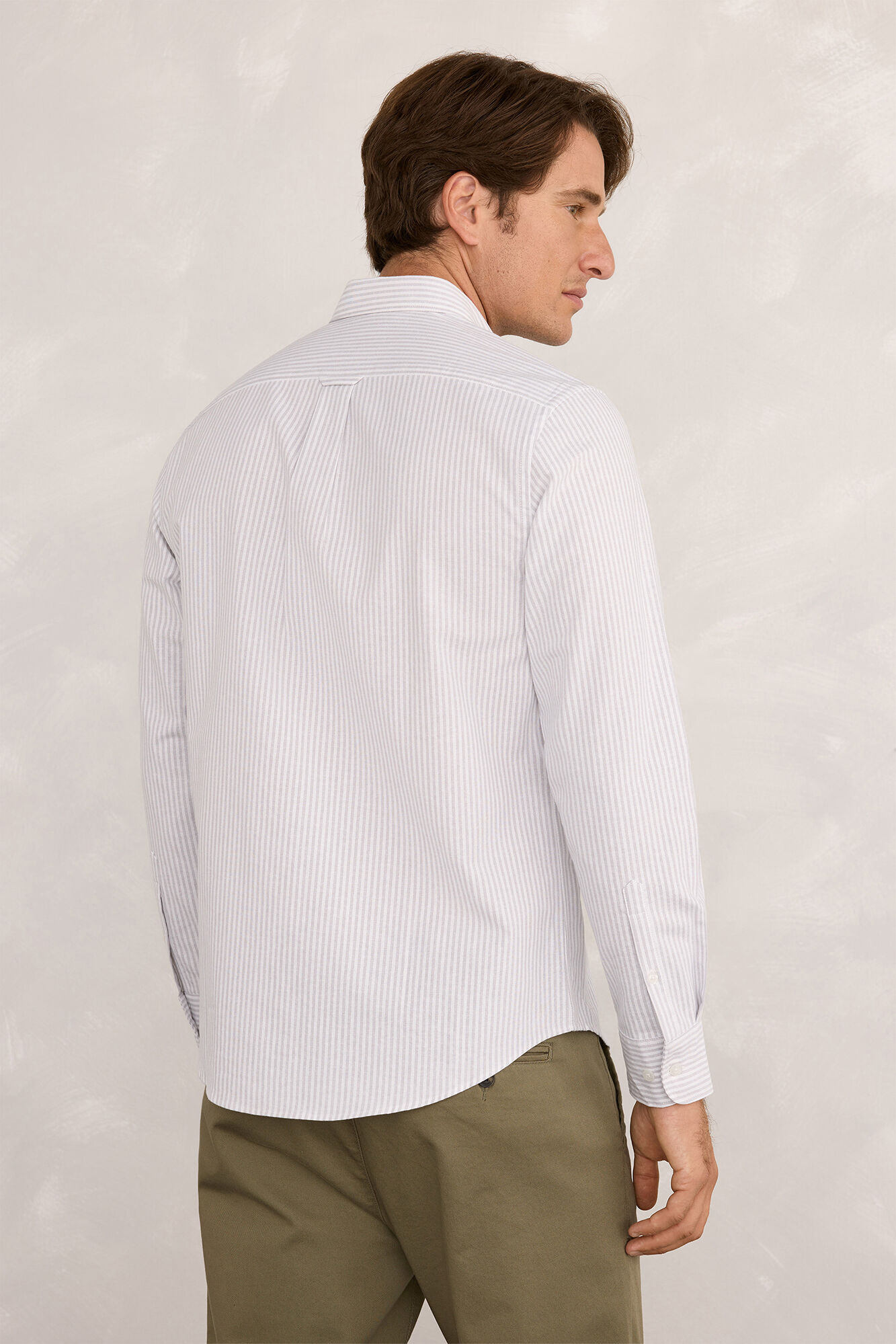 Milano Camisa deportiva a rayas  Gris Claro