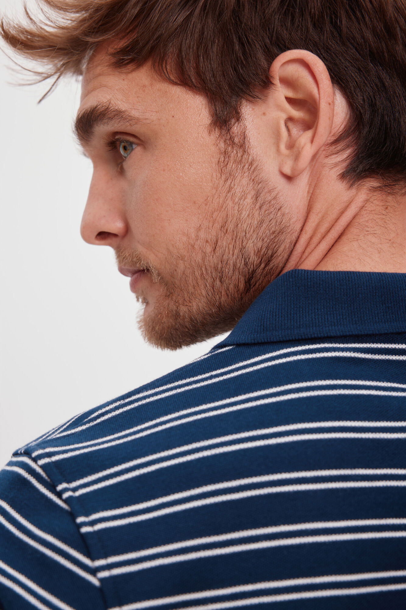 Pedro del Hierro Polo PDH Rayas Navy