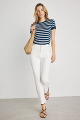 Milano Pantal&oacute;n denim color Blanco