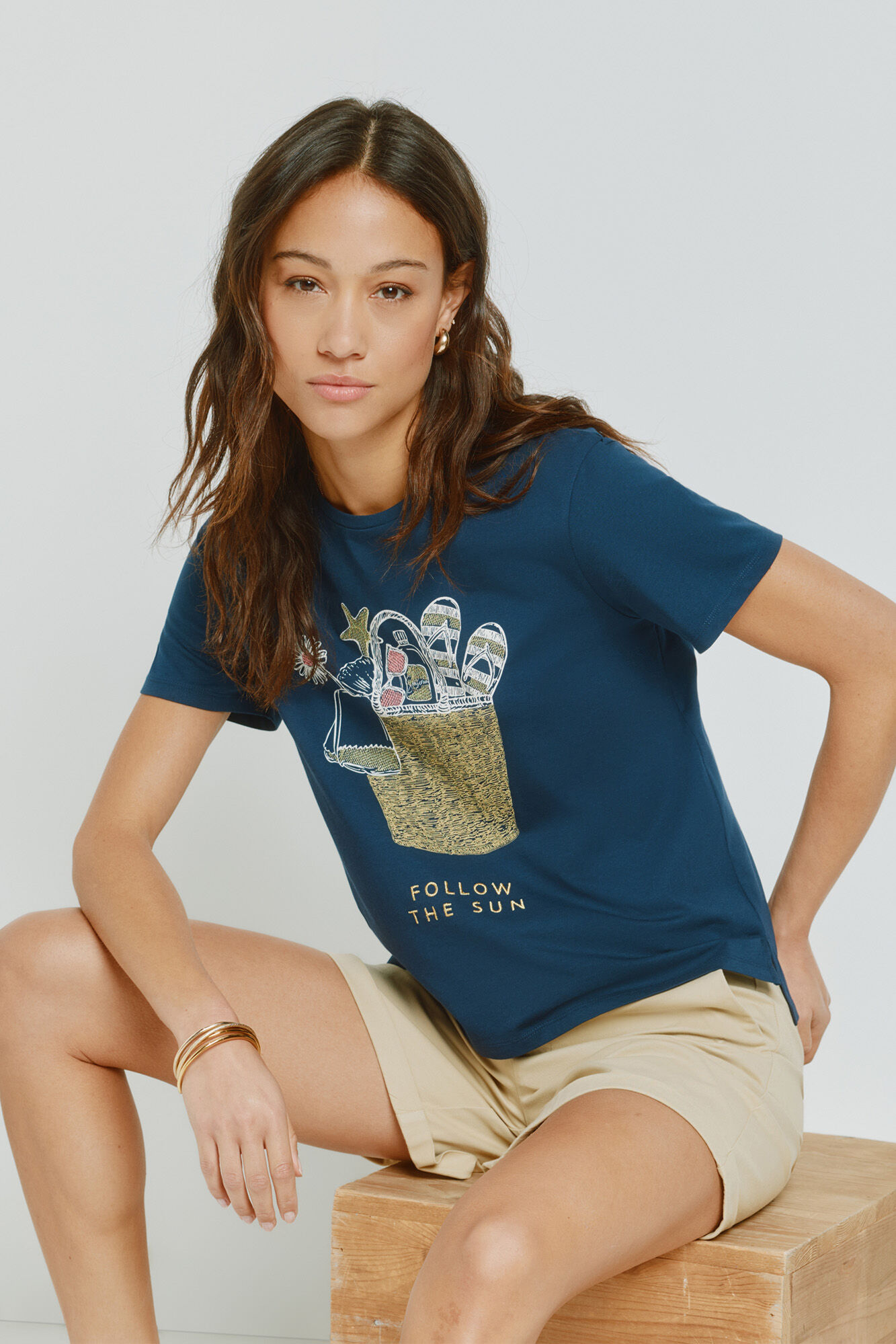 Milano Playera estampada de manga corta Navy