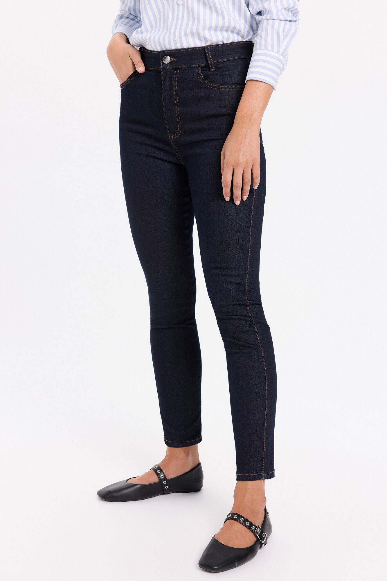 Milano Jeans push-up de tiro medio