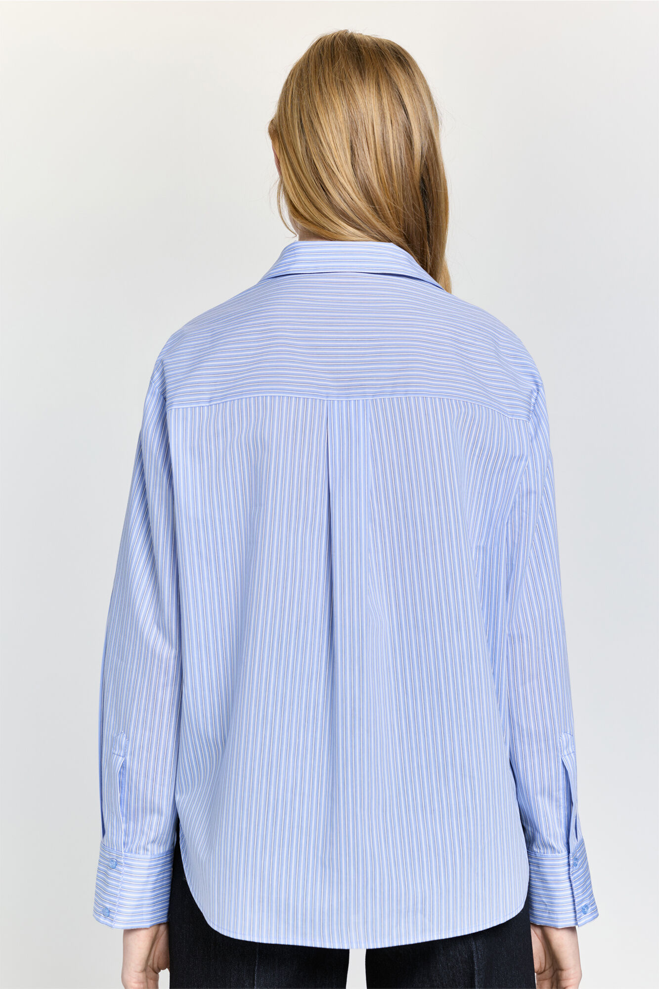 Milano Camisa fluida rayas Azul