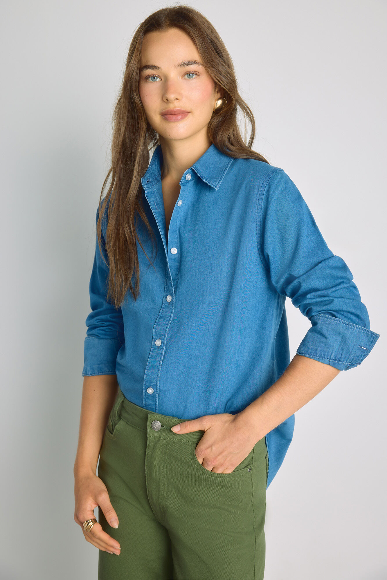 Milano Camisa de denim