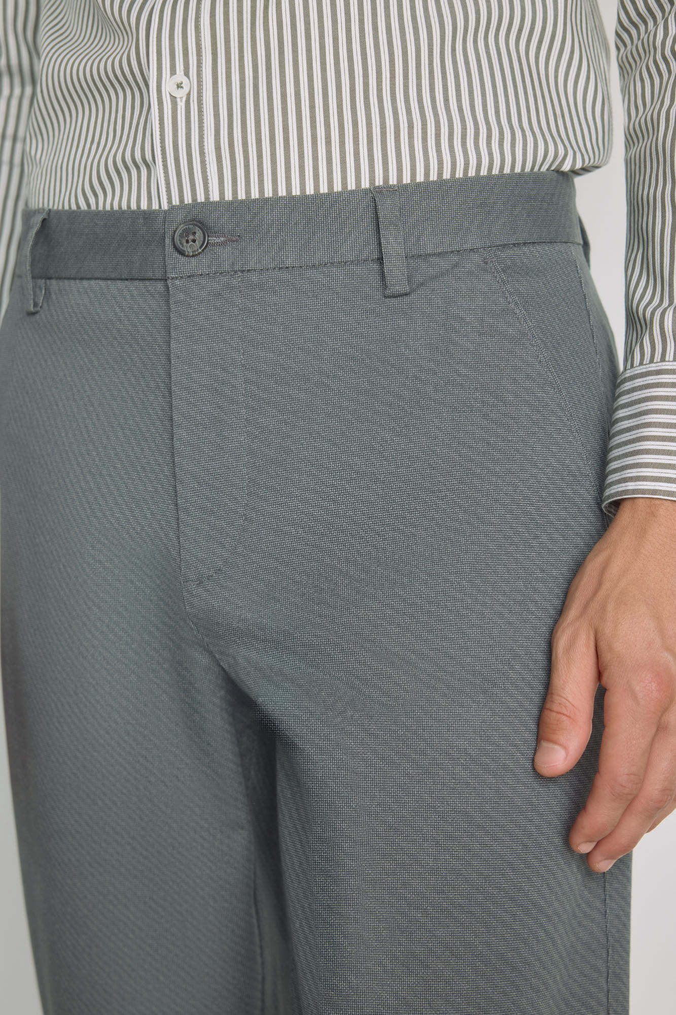Milano Pantal&oacute;n chino slim fit Gris