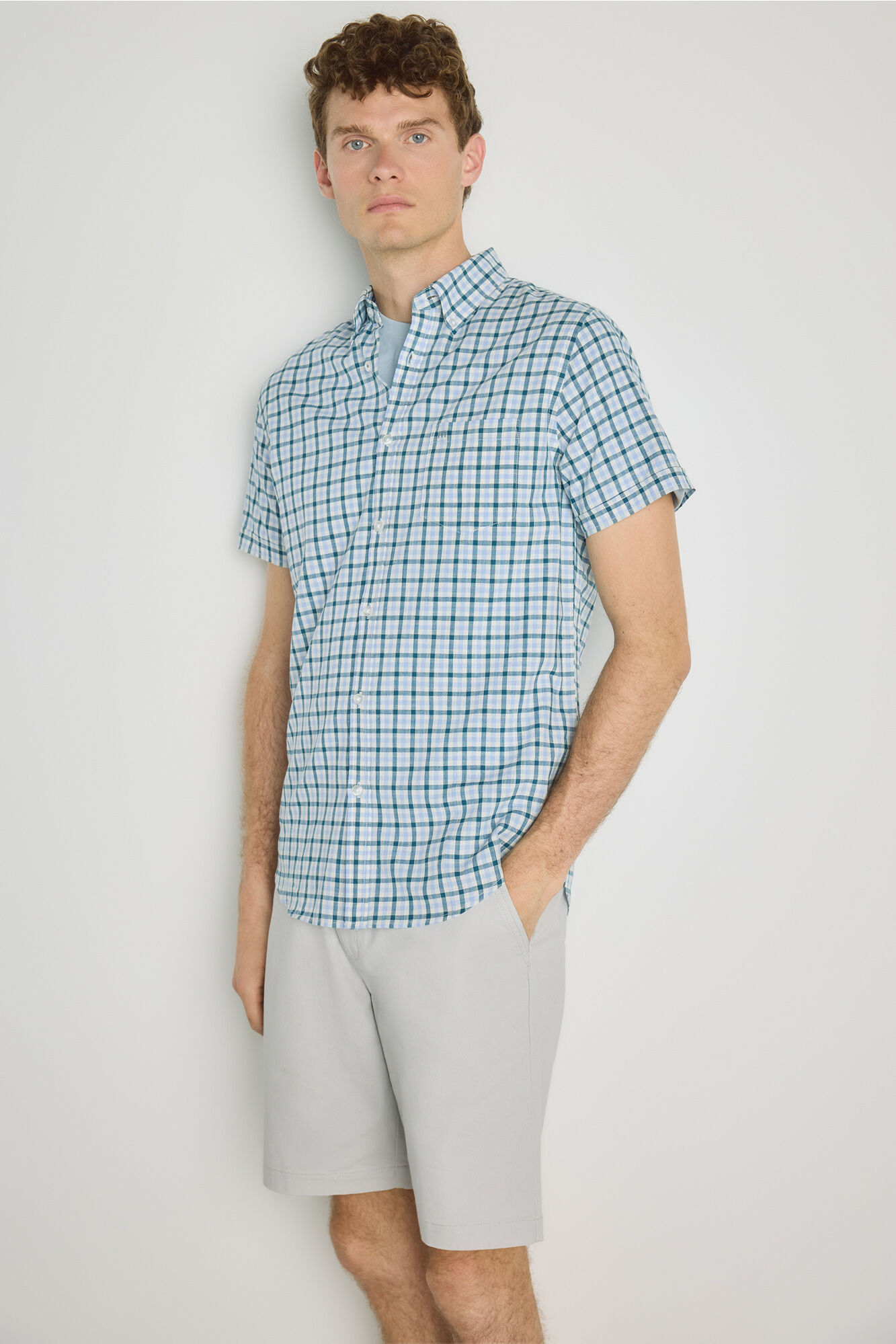 Milano Camisa de cuadros manga corta