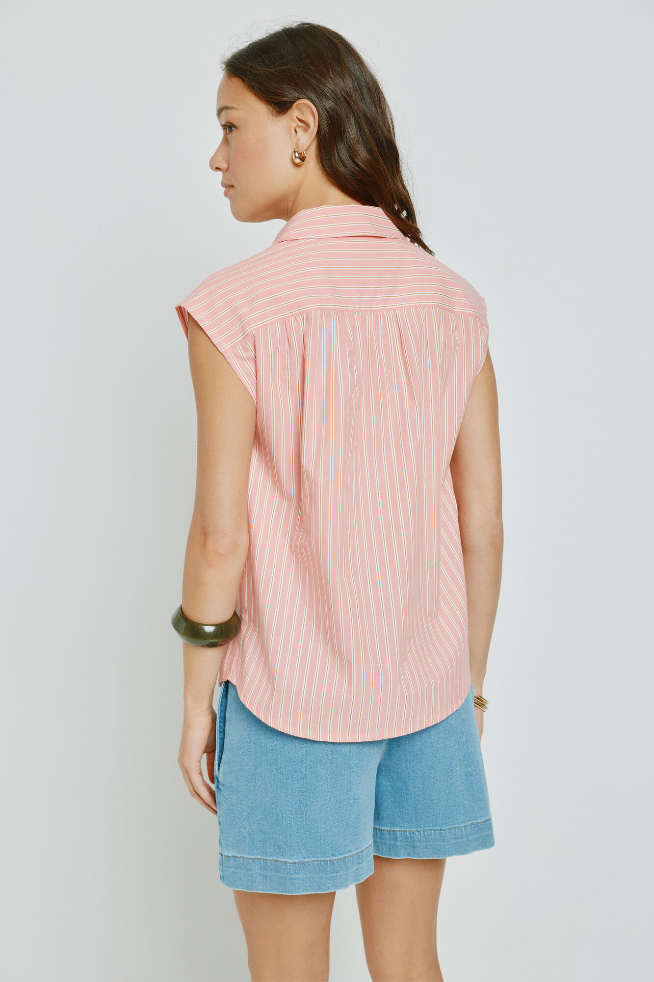 Milano Blusa de rayas Rosa