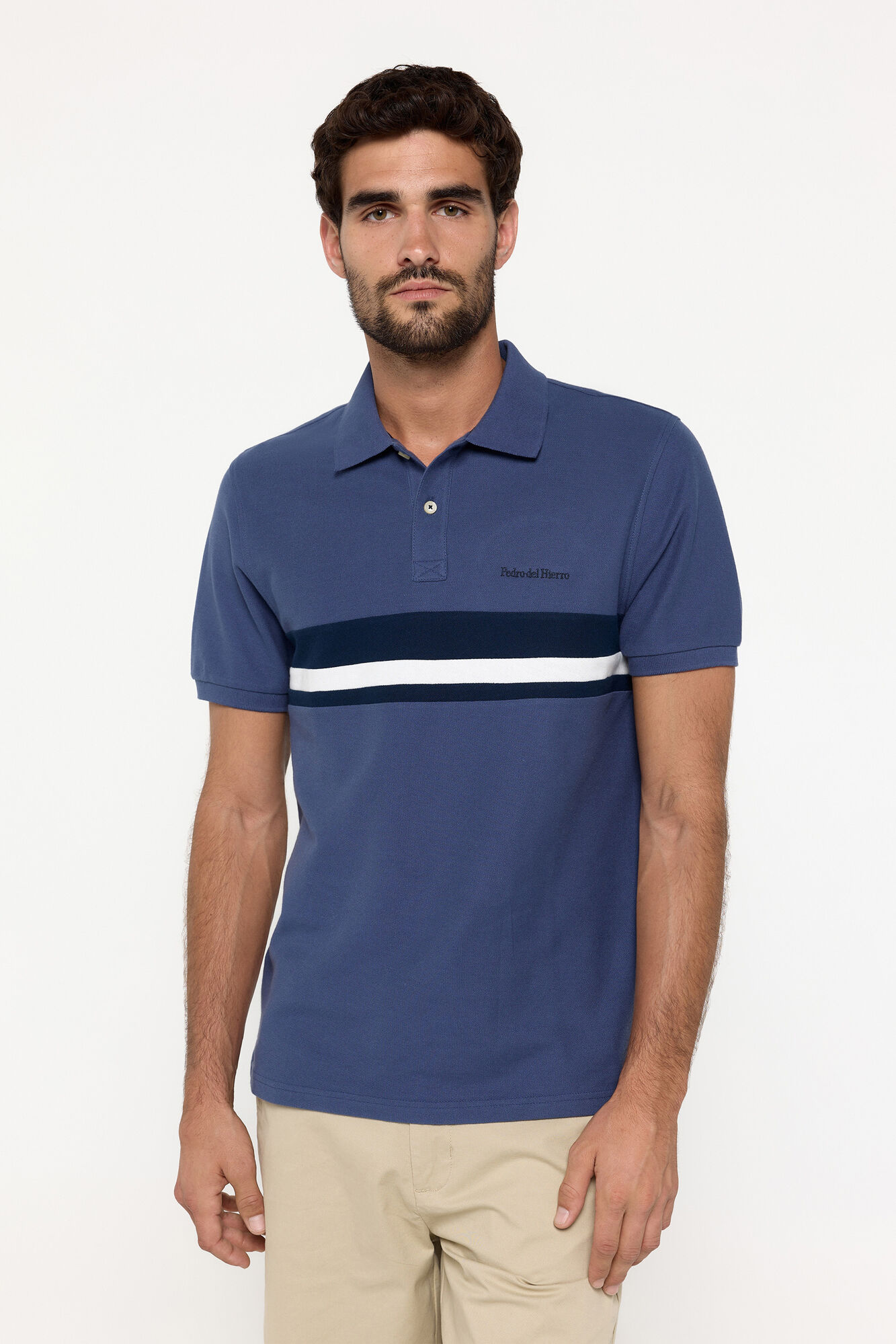 Pedro del Hierro Polo piqu&eacute; cortado y cosido PdH
