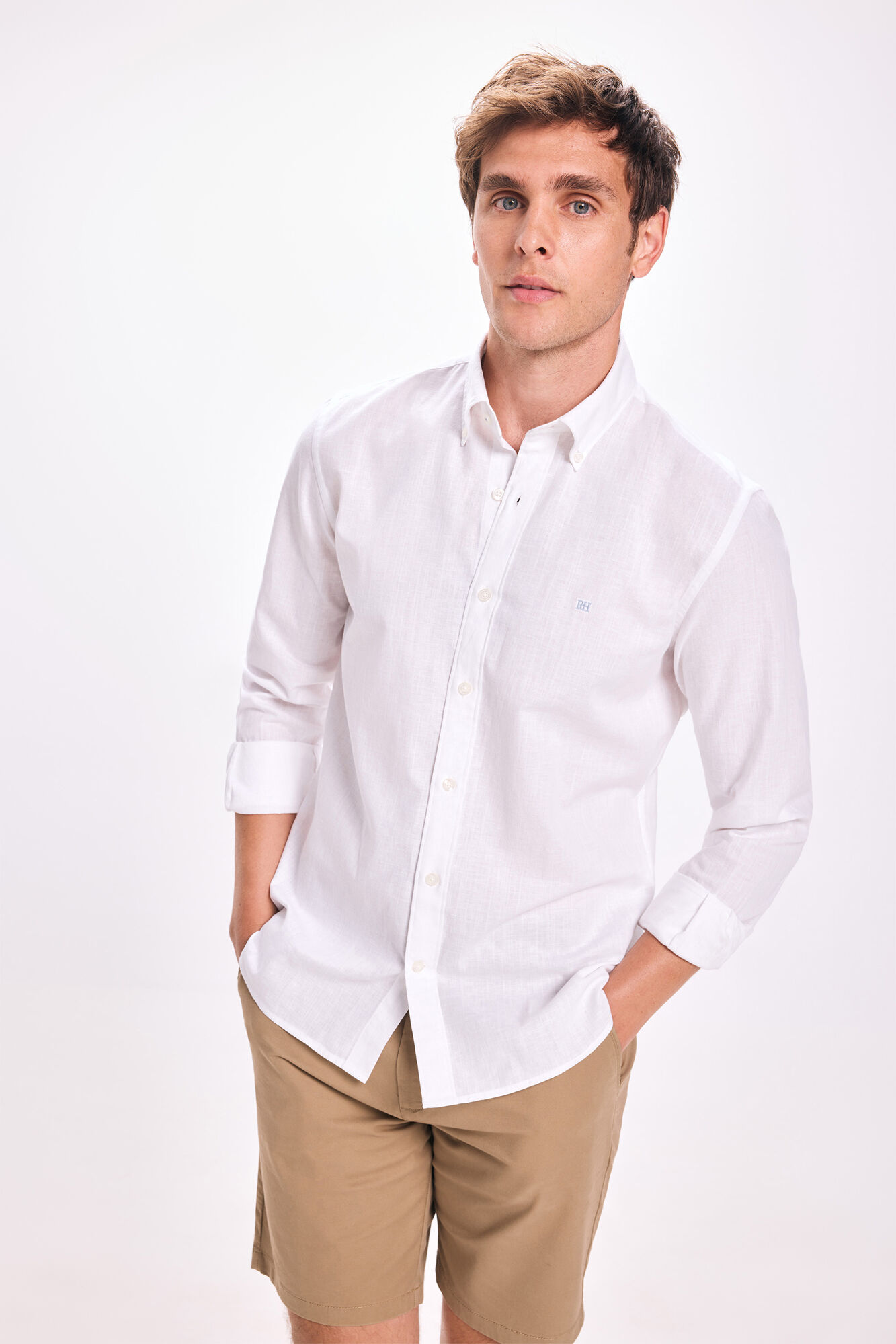 Pedro del Hierro Camisa de lino Pedro Del Hierro