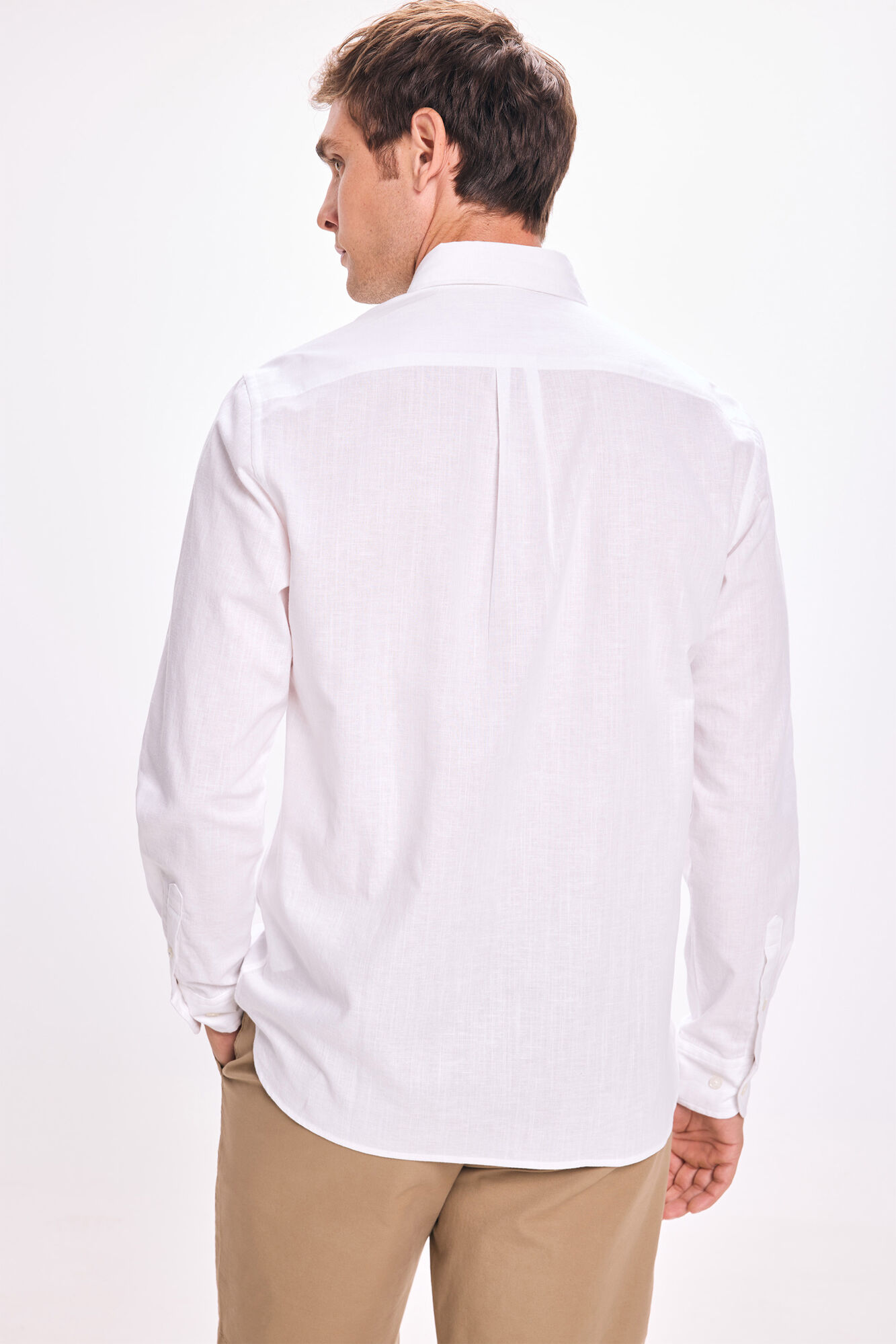 Pedro del Hierro Camisa de lino Pedro Del Hierro Blanco