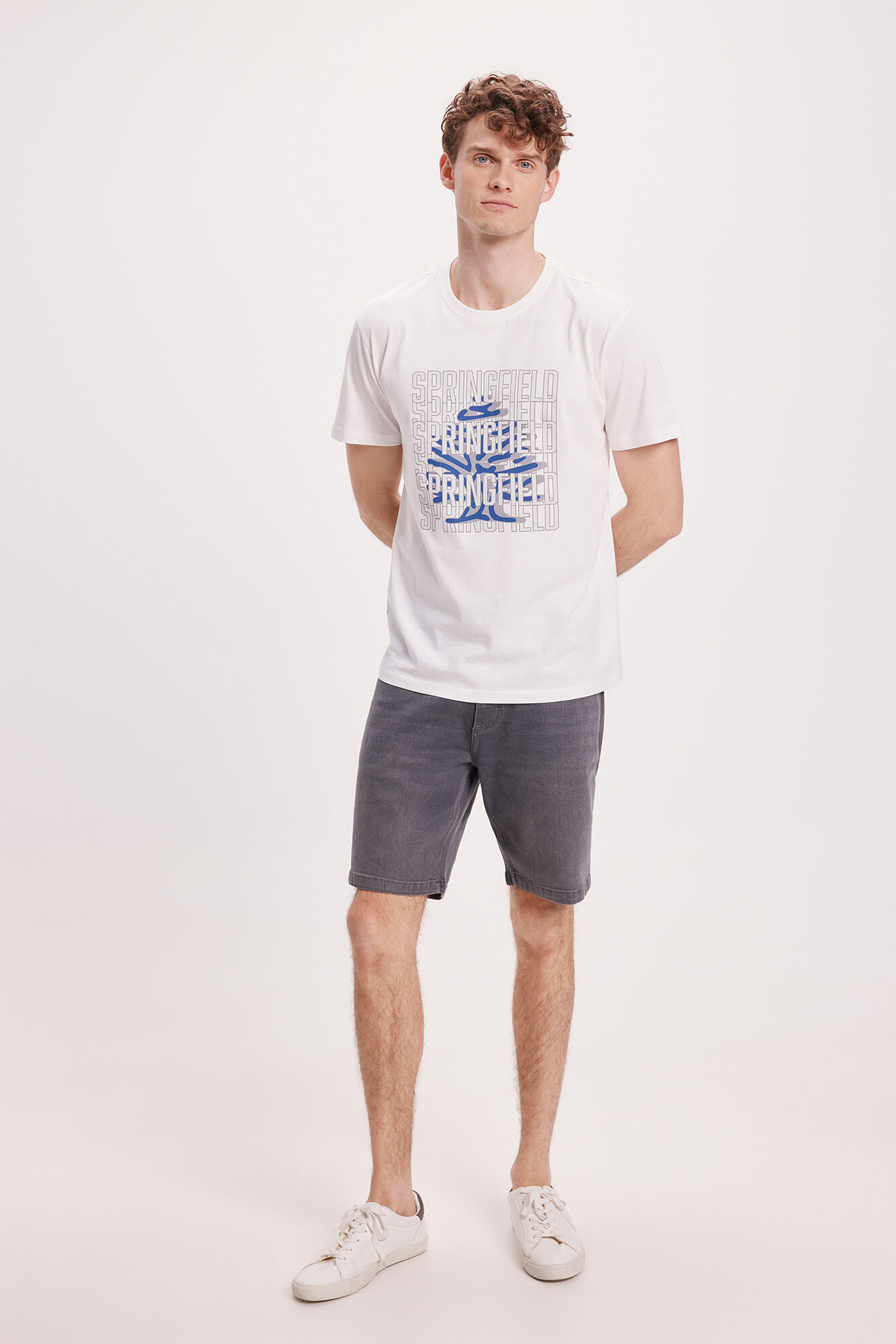 Springfield Camiseta SPF Estampada