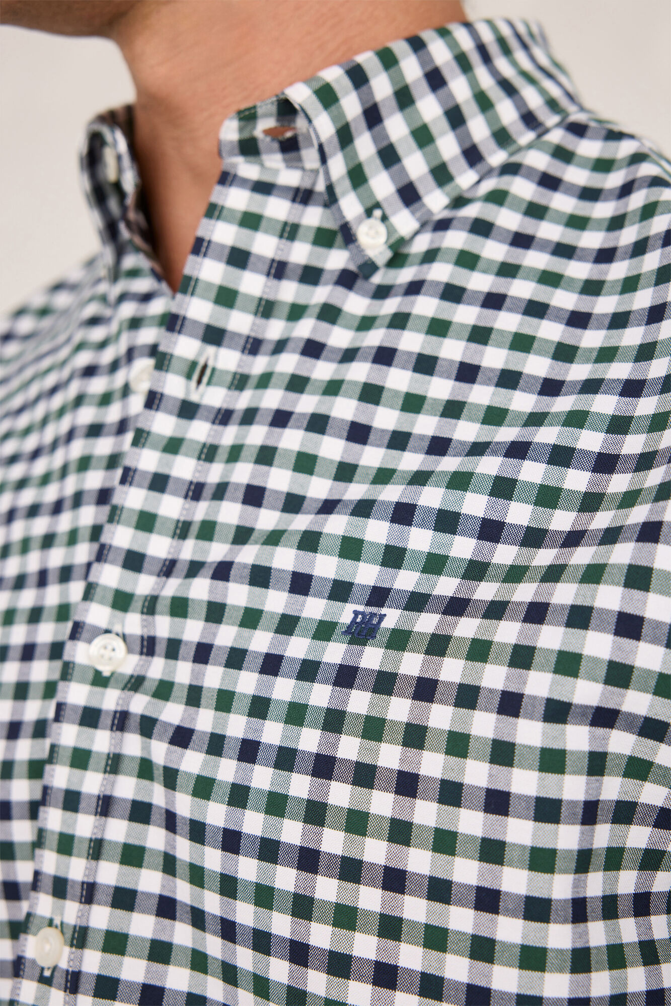 Pedro del Hierro Camisa deportiva a cuadros Botella