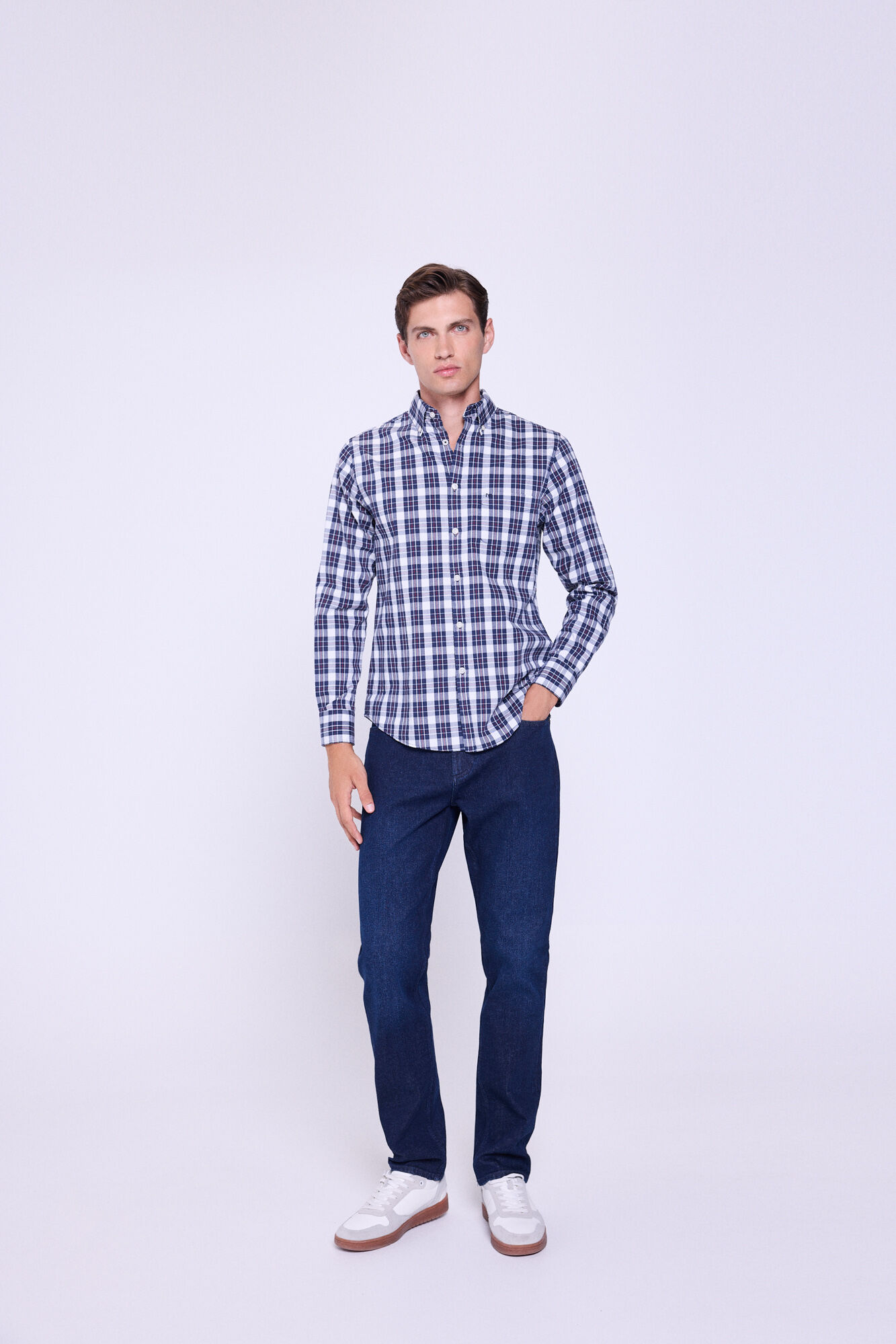 Milano Camisa a cuadros de corte relajado