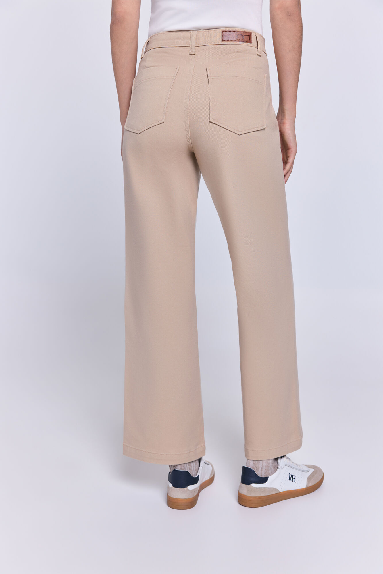Milano Pantal&oacute;n sarga color pierna ancha