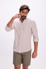 Milano Camisa Slub Lisa Beige