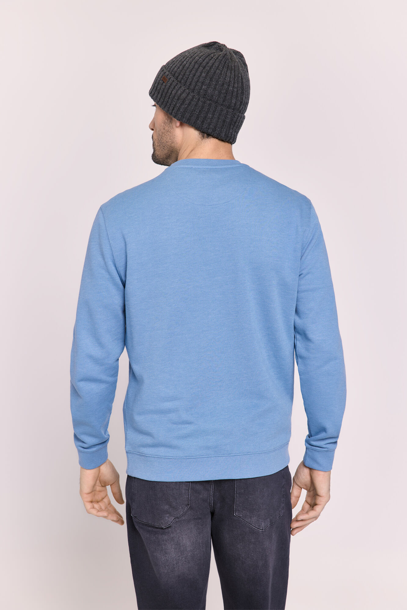 Milano Sudadera cuello redondo con logo Azul