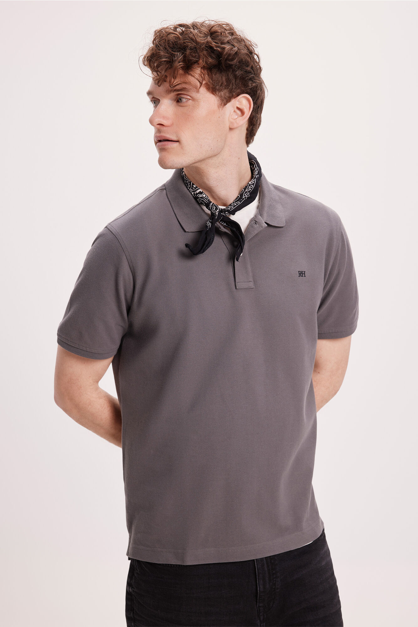 Pedro del Hierro Polo B&aacute;sico PDH Gris Oscuro