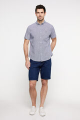 Pedro del Hierro Camisa Slub PdH Rayas Azul