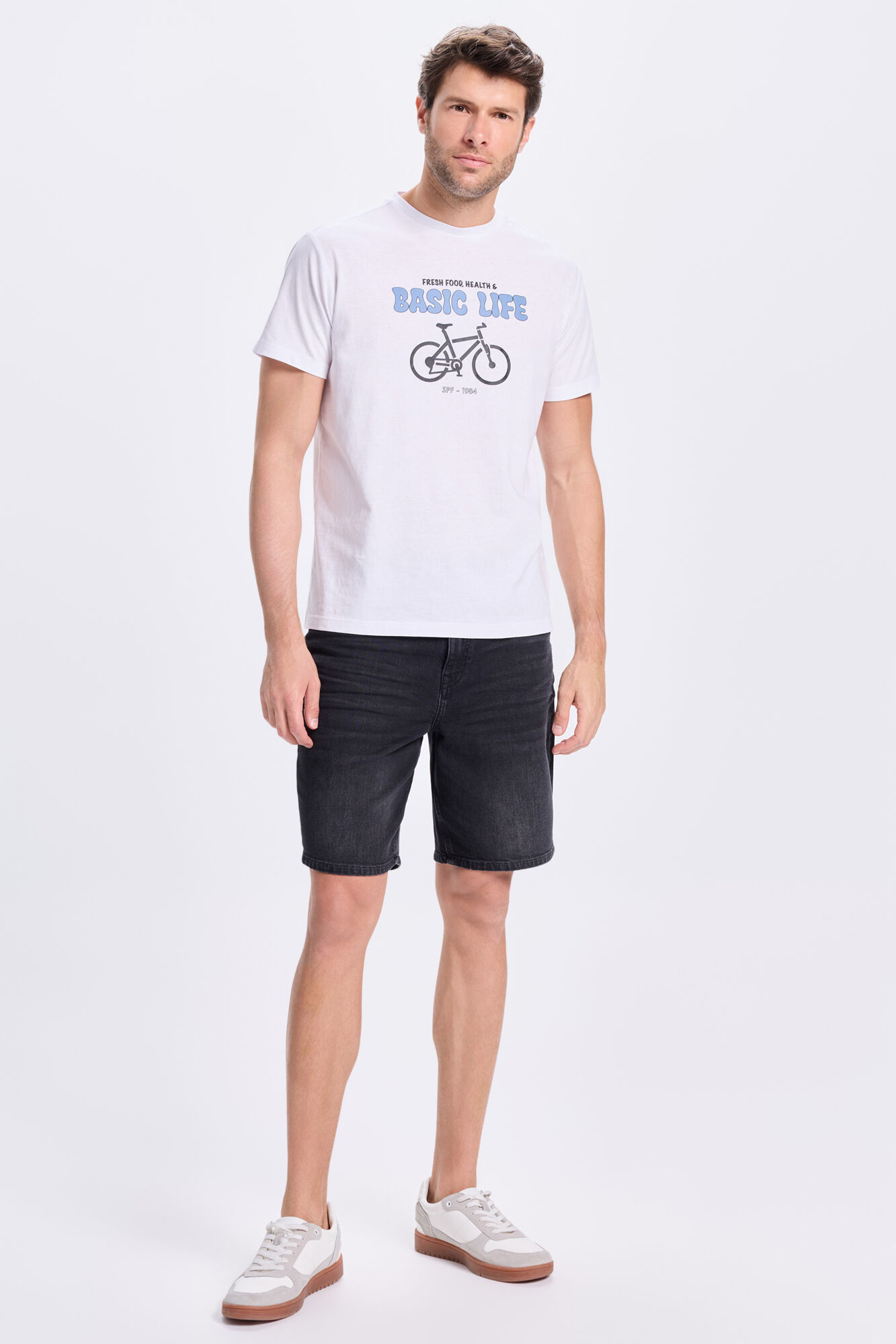 Springfield Playera estampada de Springfield Blanco